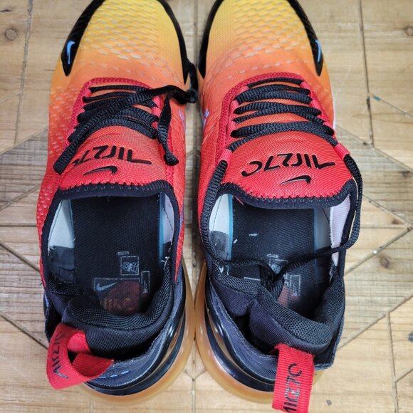 Nike Air Max 270 Mens 11.5 Athletic Running Shoes Sneakers Sunset DQ7625-600 - Picture 10 of 11